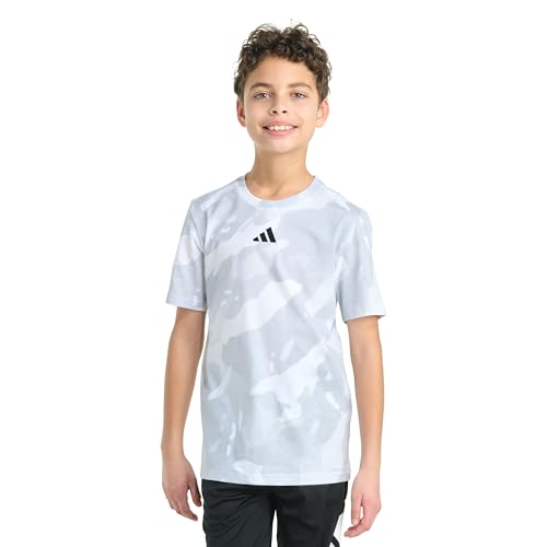 adidas Boys' Short Sleeve Printed Halftone Camo Tee