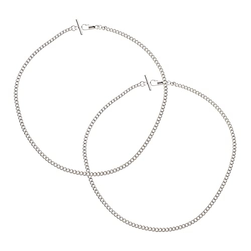 AOKWAWALIY Classic Pocket Watch Chain High-Gloss Finish Sturdy and Stylish for Suit Vest or Casual Outfits