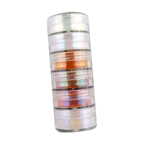 VILLCASE DIY Epoxy Resin Pigment Mica Powder 6 Pack Pearl Pigment Sets for Bath Soap Making Clay