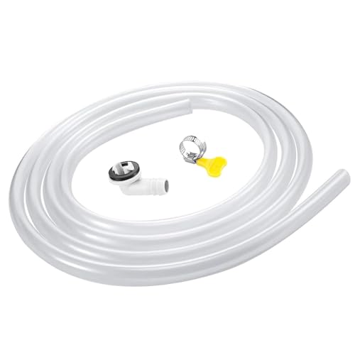MEISO Abflussschlauch für Klimaanlagen, Ø 12mm Kondensatschlauch Klimaanlage mit Verbindungsclip und Schlauchanschluss, AC...