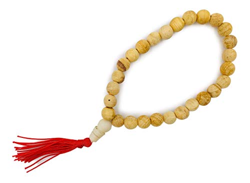 Image of Alternative Imagination Palo Santo Wood Japa Mala with Red Tassel