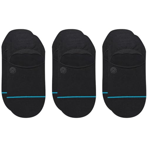 Image of Stance Icon Classic Casual No Show Socks 3-Pack, No Slip Grip - Cotton Blend - Light Cushioning - Arch Support