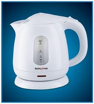 EUROSTAR EKP102WH 1.0L Plastic Electric Kettle, White