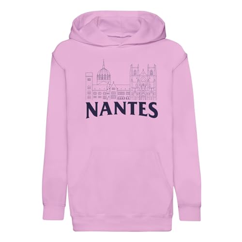 Sweat à capuche enfant Nantes Minimalist France Ville Ouest