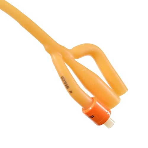 Dover™ 3-Way Foley Silicone Elastomer Coated Latex Urethral Urinary Catheter, 16FR, 30ML, Carton of 10