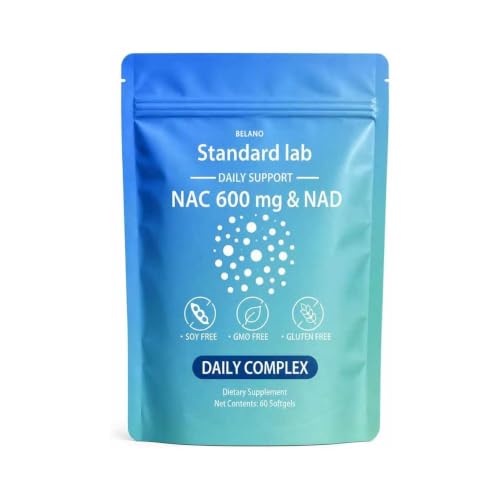 BELANO The Standard Lab NAC 600 mg & NAD Daily Formula 60 Count