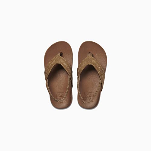 REEF Kids Boys Sandals, Little Cushion Phantom, Tan, 4 - image 2