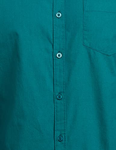 Image of Amazon Brand - Symbol Men's Solid Cotton Shirt | Chinese Collar | Casual | Plain | Full Sleeve | Summer-Regular Fit (Available in Plus Sizes)