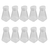 NIYANGLE 10 Sets Laborfliegen Kultivierungsflasche mit Quadratischem Deckel Laborprobegefäß aus Glas für Wissenschaftliche Anwendungen Robust und Langlebig