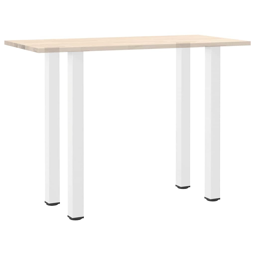 Juego de 4 patas de mesa de bar, color blanco, 110-112 cm, acero inoxidable, altura regulable, diseño moderno, patas de mesa de acero robusto, para mesa alta, cocina, bar, oficina en casa