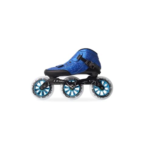 Patines de Velocidad en línea de Fibra de Carbono, Patines de Carreras Profesionales 3x110 mm para Hombres y Mujeres Adultos, Patines de Fitness Ligeros con rodamientos ABEC 9