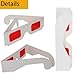 20 Pcs Red 3D Glasses Paper red-red 3D Movie Glasses Secret Reveal Red Lenses 3D Glasses 3D Viewing Decoder Glasses