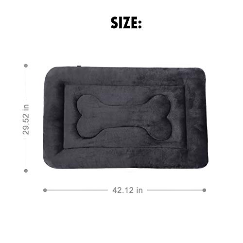 JoicyCo Dog Bed Large Crate Mat 42 in Non-Slip Washable Soft Mattress Kennel Pads - Image 8