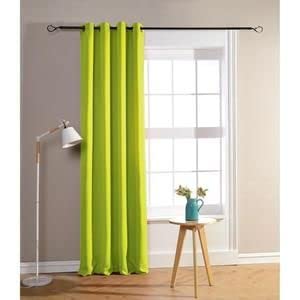 HOMEROKK Rideau Occultant 100% Polyester (1, Vert Anis, 140 X 240 cm)