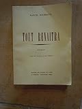 Marcel Bourrette. Tout renaîtra : Roman... Bois gravés de Jean Chièze