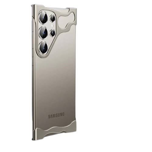 MILLION CASES Thermoplastic Polyurethane Back Cover Case for Samsung Galaxy S23 Ultra Soft Flexible Shockproof Protective Titanium Frame Luxury Bumper Case(Natural Titanium) (B0D1Y7YD6W) Amazon Price History, Amazon Price Tracker