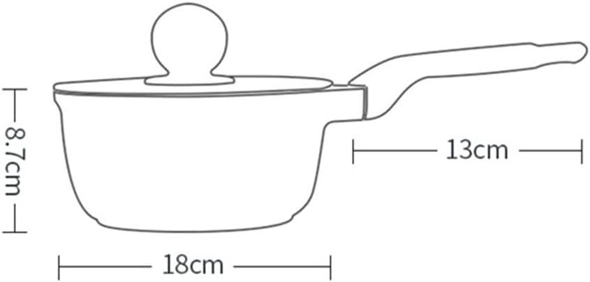 JSEIAJB Kitchen Non-stick Pot Set Camping Multi-function Rice Cooker Milk Pot Cookware Set With Lid Induction Cooker Pot Kitchen Utensils