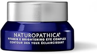 Naturopathica Vitamin K Brightening Eye Complex, Daily Eye Cream for Dark Circles and Puffy Eyes, Under Eye Cream to Help Firm and Revitalize Tired Eyes, 0.5 fl oz