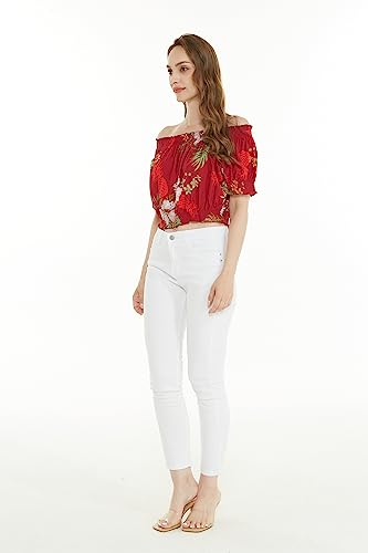 Image of Matchable Family Hawaiian Luau Men Women Girl Boy Clothes in Pineapple Garden Burgundy