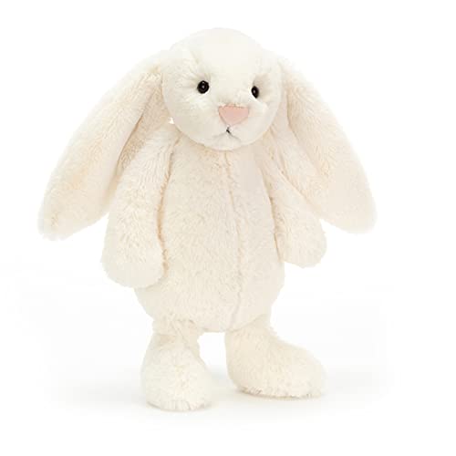 Jellycat Bashful Cream Bunny Stuffed Animal, Medium 12 inches | Rabbit and Bunny Plush Toy | Classic Children's Gift - Image 6