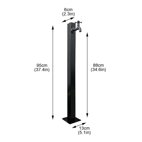 Colonne d'eau extérieure robuste et antigel en fonte pour jardin chic - 3