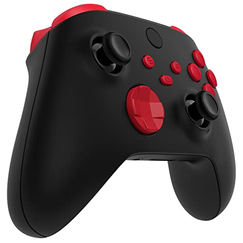 Image of eXtremeRate Replacement Buttons for Xbox Series X & S Controller, Passion Red Custom Accessories Repair Bumpers Trigers Dpad ABXY Start Back Sync Share Keys Parts for Xbox Core Wireless Controller