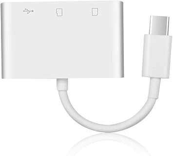 5232 Usb Type C To Sd Microsd Tf Kart Okuyucu Usb 3in1 Çevirici Dönüştürücü Adaptör