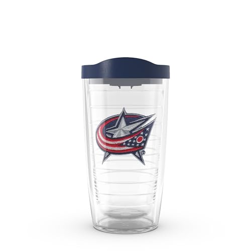 Tervis Made in USA Double Walled NHL Columbus Blue Jackets Insulated Tumbler Cup Keeps Drinks Cold & Hot, 16oz, Primary Logo