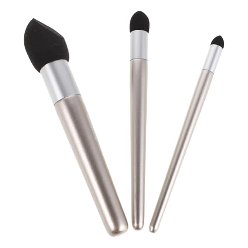 PRETYZOOM 3 Pinceles Esponja para Difuminar Dibujo y Pintura Herramienta para Mezclar Acuarela y Óleo Accesorio Artístico Texturizado Set 3 Piezas Gris para Bocetos y Sombreado