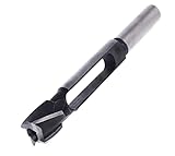 MAX-CRAFT Tenon Dowel Plug Cutter 3/8' Inch Tenon Cutter Drill Bit with 1/2' Shank