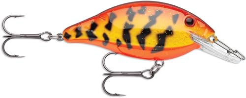 Storm Speed Trap Crankbait, Tight Wobble Hard Bait Fishing Lure for Bass and Freshwater Fishing, 2-3/4", Crawdad Crystal