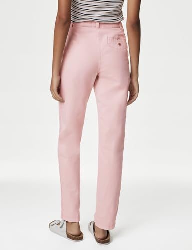 Image of Marks & Spencer Cotton Rich Tea Dyed Slim Fit Chinos