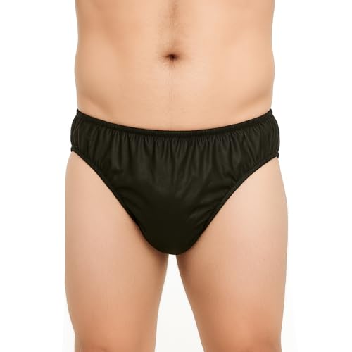 APPEARUS Men's Disposable Underwear 30-Pack (Black, L-XL) – Breathable Non-Woven
