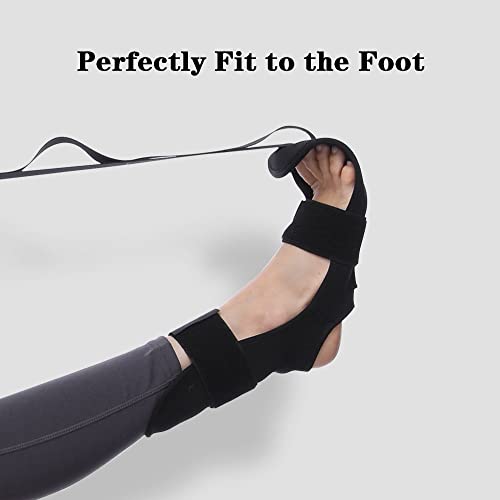 Lushnessu Multi-Functional Foot Stretching Strap For Relieving Plantar Fasciitis, Achilles Tendonitis, And Leg Muscle Pain, Suitable For Dancers, Fitness, And Yoga Enthusiasts(Red) #TOP6