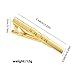 Yierda Fashion Gold Tie Clip for Men Classic Stripe 2.4