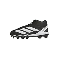 adidas Unisex-Kid's Adizero Impact.2 Molded American Football, Black/White/Black, 2