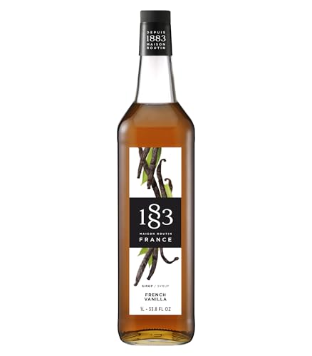1883 French Vanilla Syrup for Coffee and Drinks – Made in France, Premium...