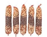 Guirlande d'arachides/noyau - environ 360 grammes - environ 30 cm - 5 pièces - Nourriture pour oiseaux d'extérieur - Animal King