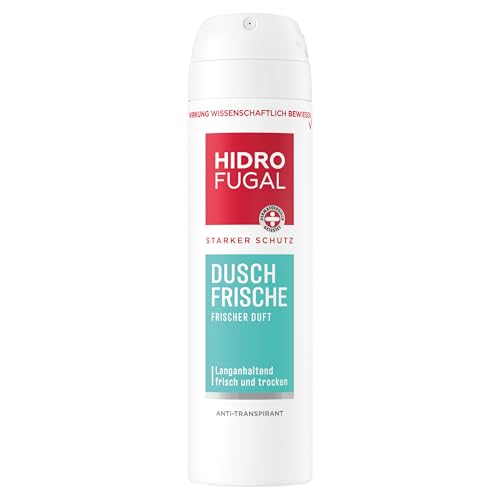 Hidrofugal DUSCH FRISCHE Spray starker Antitranspirant Schutz gegen Achselnässe und Körpergeruch Deospray ohne Ethylalkohol mit frischem Duft (150 ml)