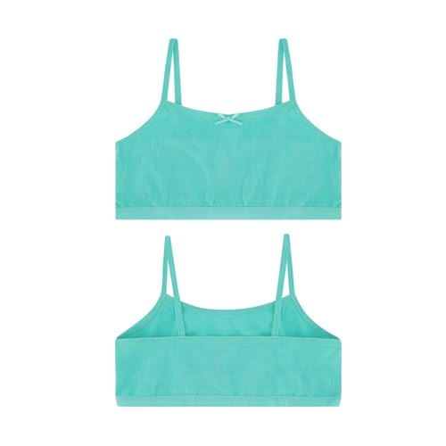 Buyless Fashion Girls Training Bra Cotton Cropped Cami Spaghetti Strap Brallete (10 Pack)3