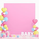 PATYDEST Square Arch Cover Pink 6.6x6.6FT Arch Wall Cover Double Sided Arch Covers Backdrop Stand Cover for Parties Spandex Fitted Arch Panels Backdrop for Birthday Baby Shower Garden Decor