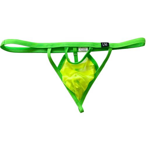 Men's Sheer Low Rise Thong Sexy See Through T-Back Briefs3