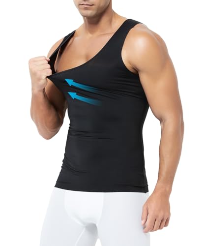 Men's Compression Tank Top Slimming Body Shaper Undershirts Muscle Vest4