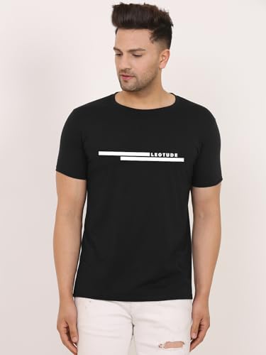 Image of LEOTUDE Men's Half Sleeve Regular Fit Tshirt | Tshirt for man