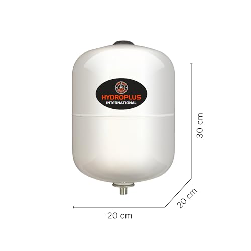 Image of HYDRO24 PRO Pump Vessel 24 Litre Hydro Pneumatic Pressure Pump | Pressure Boosting Tank | Vessel Tank for Booster Pump & Pressure Booster Pump Tank - white