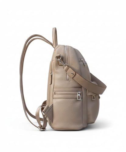 Image of Leather Backpack for Women | Large Capacity | College and Office use | PU Leather | shoulder bag for Ladies,