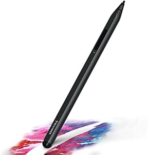 RENAISSER Raphael 530 Stylus Pen for Surface, Soft Tail & Barrel Dual Eraser, Designed in Houston, Made in Taiwan, USB-C Charging, 4096 Pressure Sensitivity, for Surface Pro 9 & Pro 8/Laptop 5