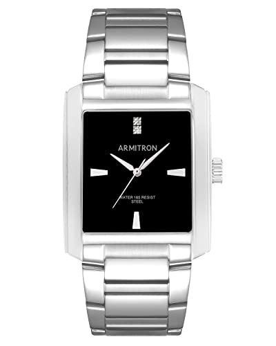 Armitron Men's Genuine Crystal Accented Bracelet Watch, 20/5493