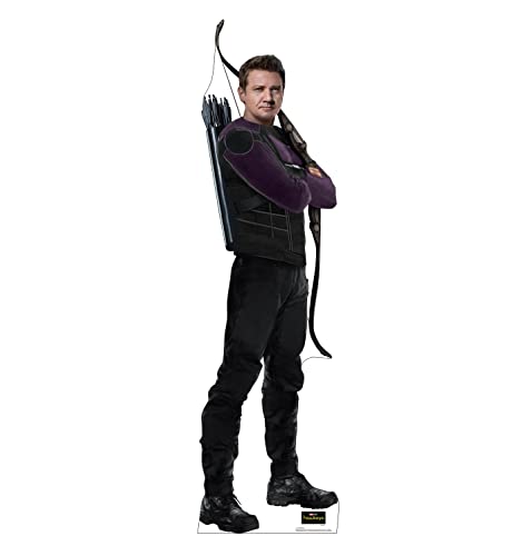 Cardboard People Hawkeye Life Size Cardboard Cutout Standup - Mar...
