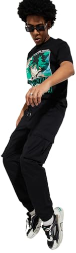 Image of Max Men Mid Rise URB N Solid Cargo Joggers